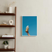 "In Frosties We Trust" - Art Print in Cyan Blue by DENiSE CREW. - In a Room