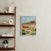 "Ancient Desert Path" - Art Print in Desert Peach by Sarah Fitzgerald - In a Room