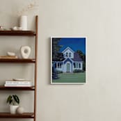 "Moonlight and Fireflies" - Art Print in Summer Night by Carol C. Young - In a Room
