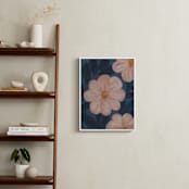 "Moody Florals II" - Art Print in Pale Pink by Angel Walker - In a Room