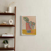 "Colourful Vase" - Art Print in Peach by Lucrecia Caporale - In a Room