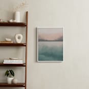 "Misty Marsh I" - Art Print in Peaceful Blue by Haley Fischer - In a Room