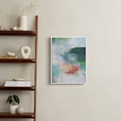 "Cascading Forest 1" - Art Print in Forest Green by AlisonJerry - In a Room