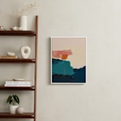 "Kona Seascapes II" - Art Print in Navy Blue by Caryn Owen - In a Room