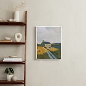 "Serenity by the Lake 1" - Art Print in Meadow Green by Lucrecia Caporale - In a Room