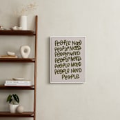"People Need People" - Art Print in Hunter by Lissabeth Anglin - In a Room