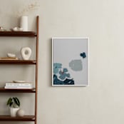 "Blue Garden Diptych I" - Art Print in Royal Blue by Caryn Owen - In a Room