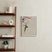 "Tropical Views 2" - Art Print in Cream and Multicolor by Caryn Owen - In a Room