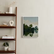 "Tranquil Waters I" - Art Print in Lake by Stephanie Goos Johnson - In a Room