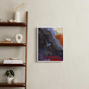"Carving Out A Dwelling" - Art Print in Plum by Khara Ledonne - In a Room