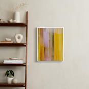 "Luminous Stripes 2" - Art Print in Golden Amber by Rebecca Rueth - In a Room