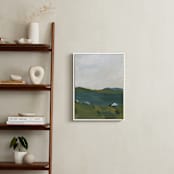 "Serenity by the Lake 2" - Art Print in Meadow Green by Lucrecia Caporale - In a Room