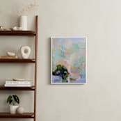 "Let's Play II" - Art Print in mint robins egg by Synnöve Seidman - In a Room