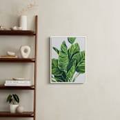 "Tropical plants II" - Art Print in Evergreen by Alexandra Dzh - In a Room