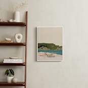 "Muted Series Seascape" - Art Print in Cream by Caryn Owen - In a Room
