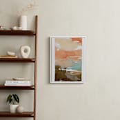 "Sunset Fade No 2" - Art Print in Coral by Kelly Ventura - In a Room