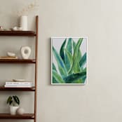 "Tropical plants I" - Art Print in Evergreen by Alexandra Dzh - In a Room
