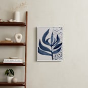 "Asymmetric balanced flower" - Art Print in Indigo AF by Bethania Lima - In a Room