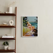 "Coast Office I" - Art Print in Ocean by Jess Franks - In a Room
