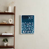 "XO Lunar" - Art Print in Payne's Gray by Michelle Owenby Design - In a Room