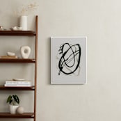 "Black 01" - Art Print in Black - beige by Catilustre - In a Room