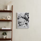 "Flora in B+W" - Art Print in Black and White by Marta Spendowska - In a Room