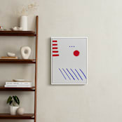 "Wanderer 4" - Art Print in Berry by Orasie - In a Room