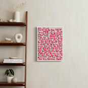 "HA-HA-HA-HA" - Art Print in Rose by Kate Roebuck - In a Room