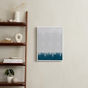 "Rain Storm I" - Art Print in Emerald Green by Deb Presutto - In a Room