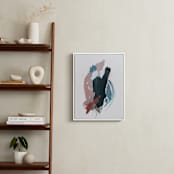 "Mark No. 3" - Art Print in Dark Teal by Kara Schlabaugh - In a Room