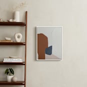 "Terrazzo" - Art Print in Rust by Kara Schlabaugh - In a Room