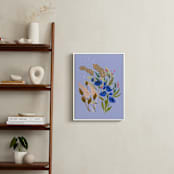 "Winifred" - Art Print in lavender-periwinkle by Peggy Dean - In a Room