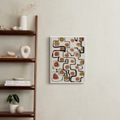 "Plainful" - Art Print in papaya by Bethania Lima - In a Room