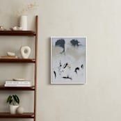 "Before the moment" - Art Print in warm beige white by Jihye Back Kim - In a Room