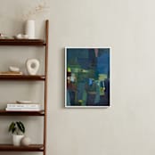 "My City I" - Art Print in Blue Green by MM20 - In a Room