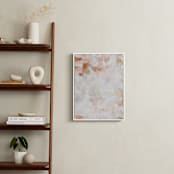 "Whispered 2" - Art Print in coral by Melanie Severin - In a Room
