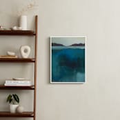 "Waterfall Crossing" - Art Print in Waterfall Blue by AlisonJerry - In a Room
