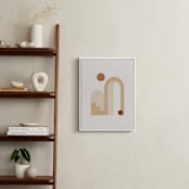 "Rustic Geometry 3" - Art Print in Terracotta by Iveta Angelova - In a Room