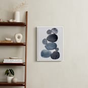 "stone pile" - Art Print in indigo blue by Kelly Witmer - In a Room
