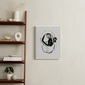 "Black 03" - Art Print in black, white, beige by Catilustre - In a Room