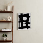 "Hidden Pathways" - Art Print in black and white by Ilana Greenberg - In a Room