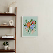 "Aerial" - Art Print in seafoam by Peggy Dean - In a Room