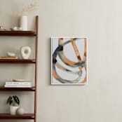 "Silence in the Sand Dunes" - Art Print in Sienna/Indigo by Mary Gaspar - In a Room