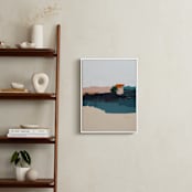 "Malibu Seascape" - Art Print in Peach by Caryn Owen - In a Room