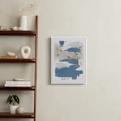 "On the Rocks No. 1" - Art Print in Wedgewood Blue by Julia Contacessi - In a Room