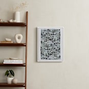 "Pebbles" - Art Print in Mist by Kelly Ventura - In a Room