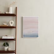 "Cascading Sky" - Art Print in Blush Pink by Little Valley Studio - In a Room
