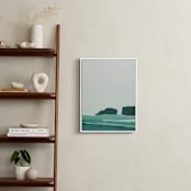 "Abstract Pacific Seascape Diptych 1" - Art Print in Greenish Turquoise by Caryn Owen - In a Room