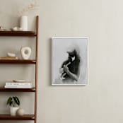 "Every Mother Counts Mother and Baby" - Art Print in Calming Grey by Kate Ahn - In a Room