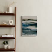 "Blue Embrace / Sky over Ocean" - Art Print in Moonlight Blue by Marta Spendowska - In a Room